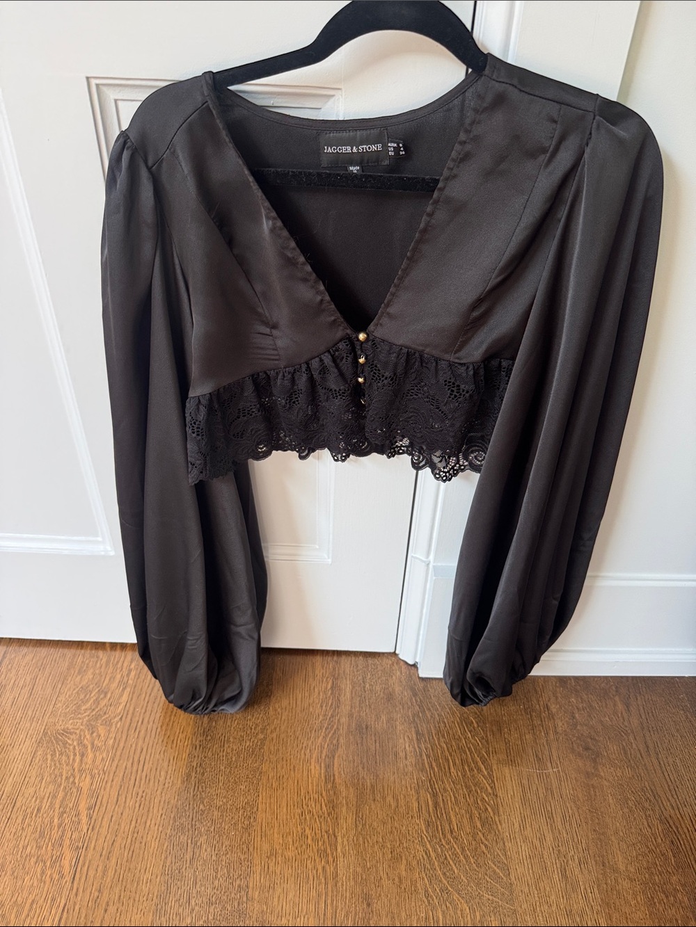 JAGGER & STONE long sleeve top - size 4 (fits size small/xs)